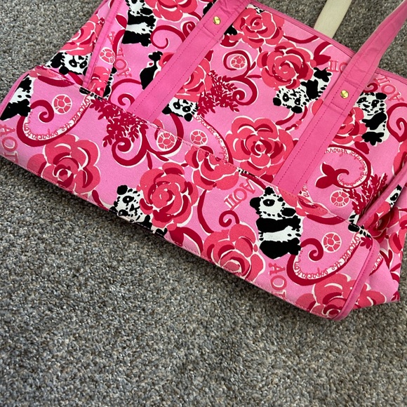 Alpha Omicron Pi AOII lilly pulitzer tote - Picture 3 of 8